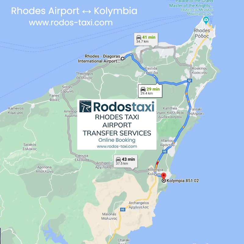 RodosTaxi - Rhodes Diagoras International Airport (RHO) to Kolymbia